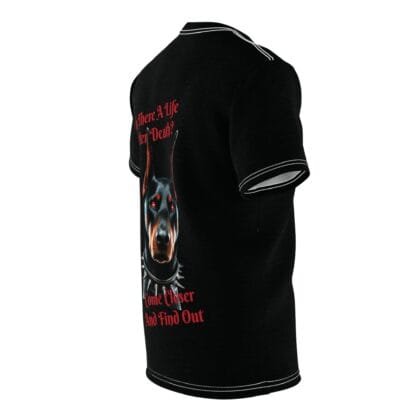 The Dobe's Unisex Cut & Sew Tee (AOP) - Come Closer - Image 4