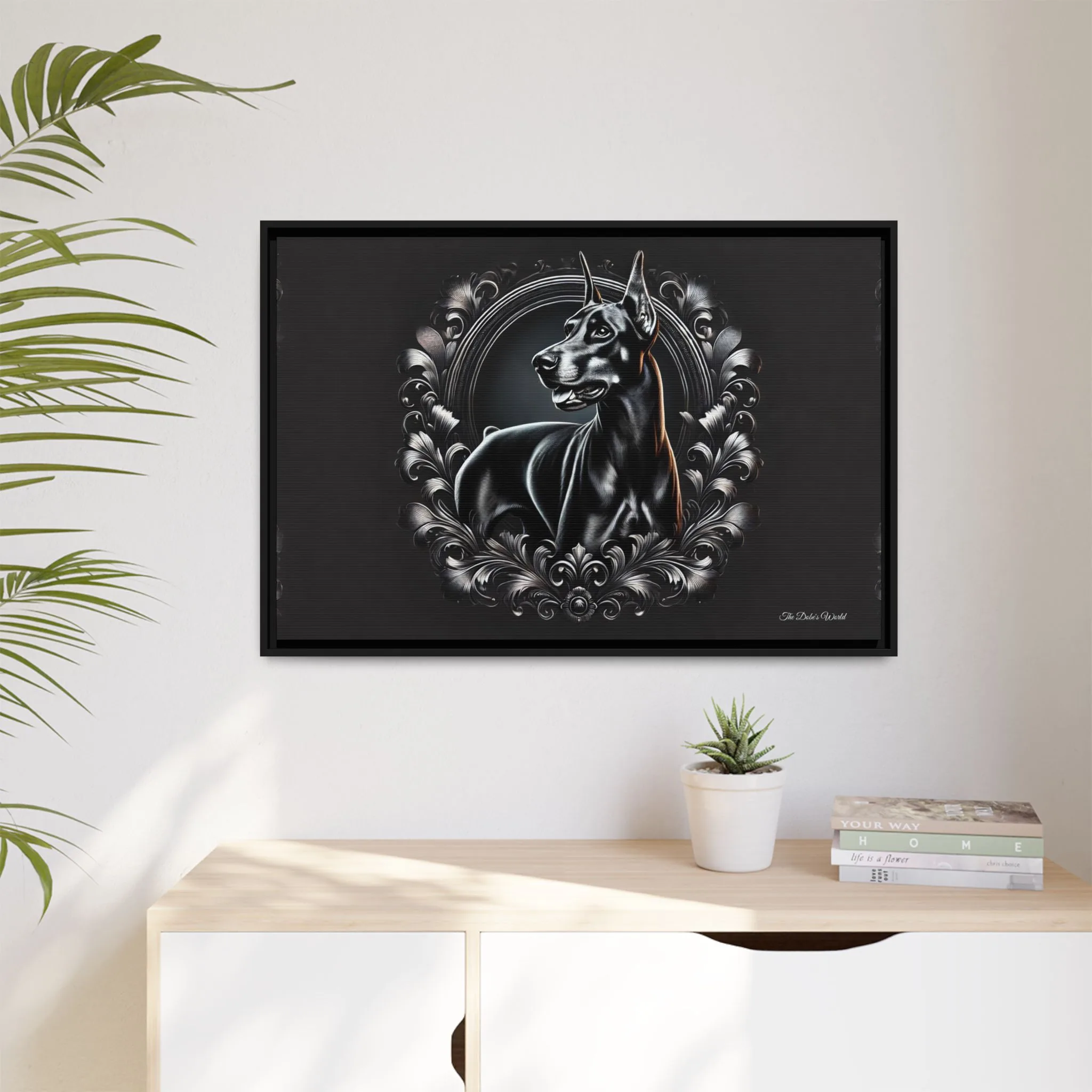 The Dobe Matte Canvas, Black Frame - Doberman Luxory - Image 15