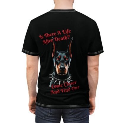 The Dobe's Unisex Cut & Sew Tee (AOP) - Come Closer - Image 6