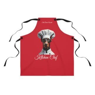 The Dobes Apron (AOP) - Kitchen Chef - red