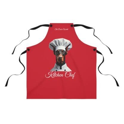 The Dobes Apron (AOP) - Kitchen Chef - red