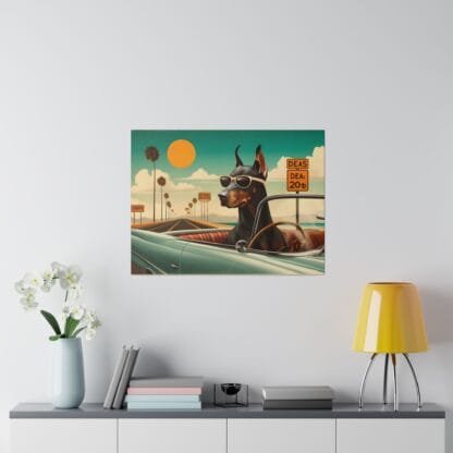 The Dobe´s Matte Canvas, Stretched, 0.75" - Cadillac - Image 8