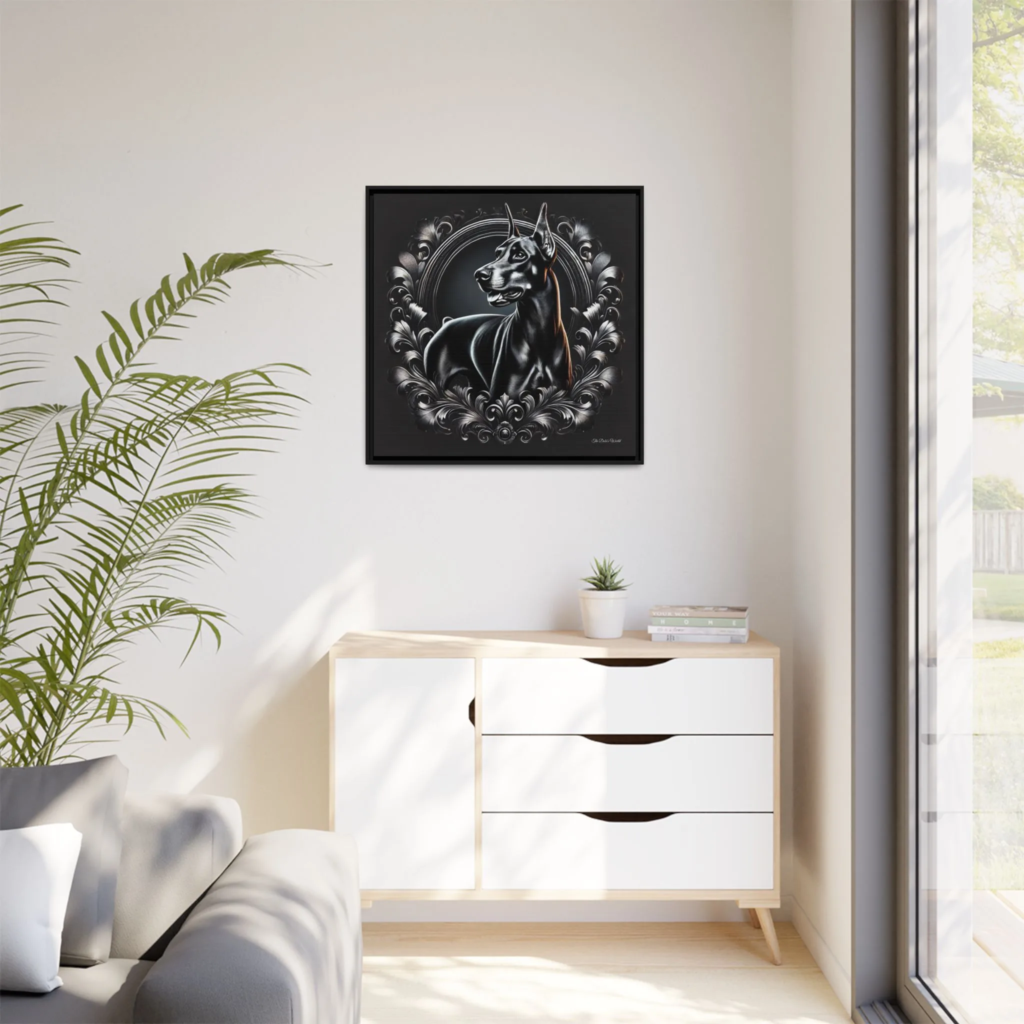 The Dobe Matte Canvas, Black Frame - Doberman Luxory - Image 31