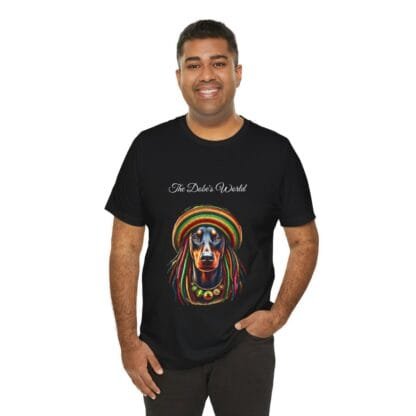 The Dobes Unisex Jersey Short Sleeve Tee - Jamaica - grey - Image 74