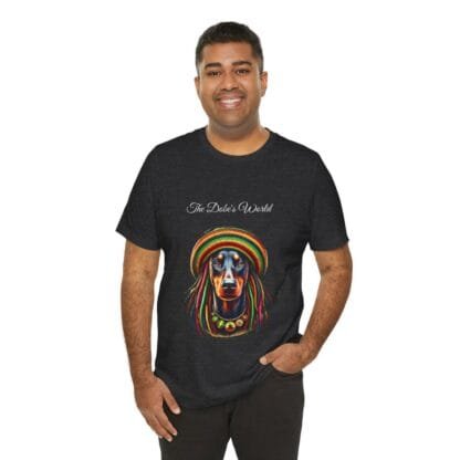 The Dobes Unisex Jersey Short Sleeve Tee - Jamaica - grey - Image 16