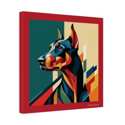 The Dobe´s Matte Canvas, Stretched, 0.75" - Art Deco - red - Image 14