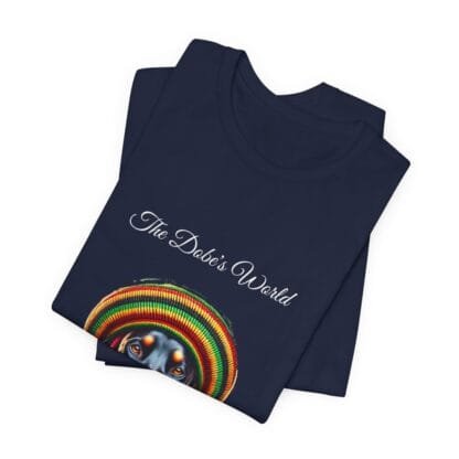 The Dobes Unisex Jersey Short Sleeve Tee - Jamaica - blue - Image 5