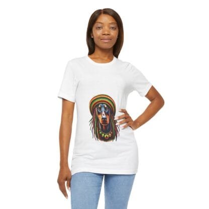 The Dobes Unisex Jersey Short Sleeve Tee - Jamaica - blue - Image 51