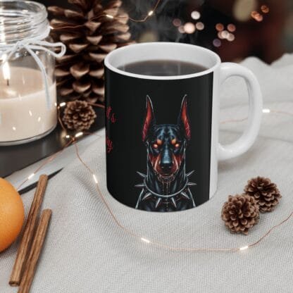 The Dobes Ceramic Mug, (11oz, 15oz) - Careful, its Monday - Image 5