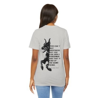 The Dobes Unisex Jersey Short Sleeve Tee - You can´t buy happiness - light - Image 81