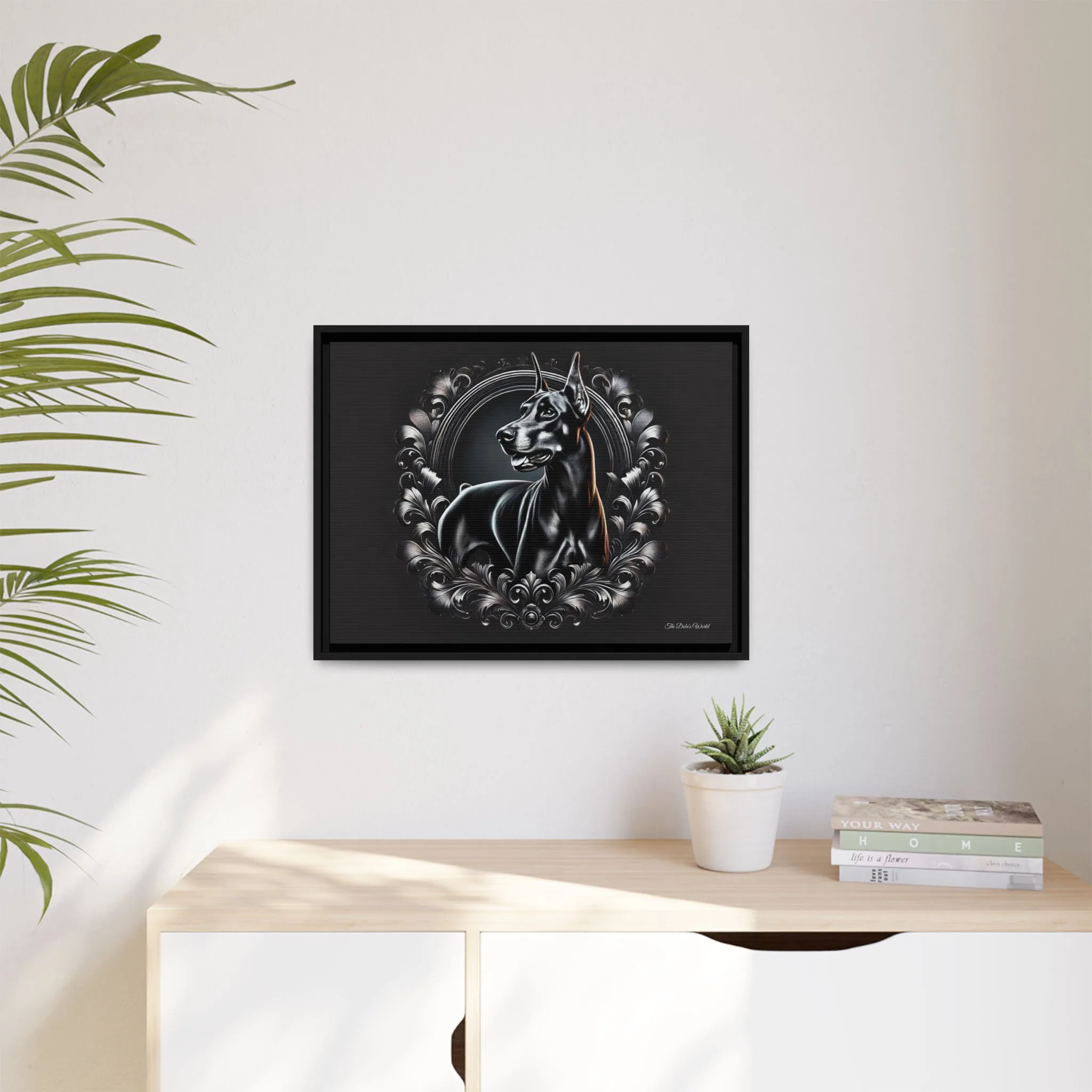 The Dobe Matte Canvas, Black Frame - Doberman Luxory - Image 7