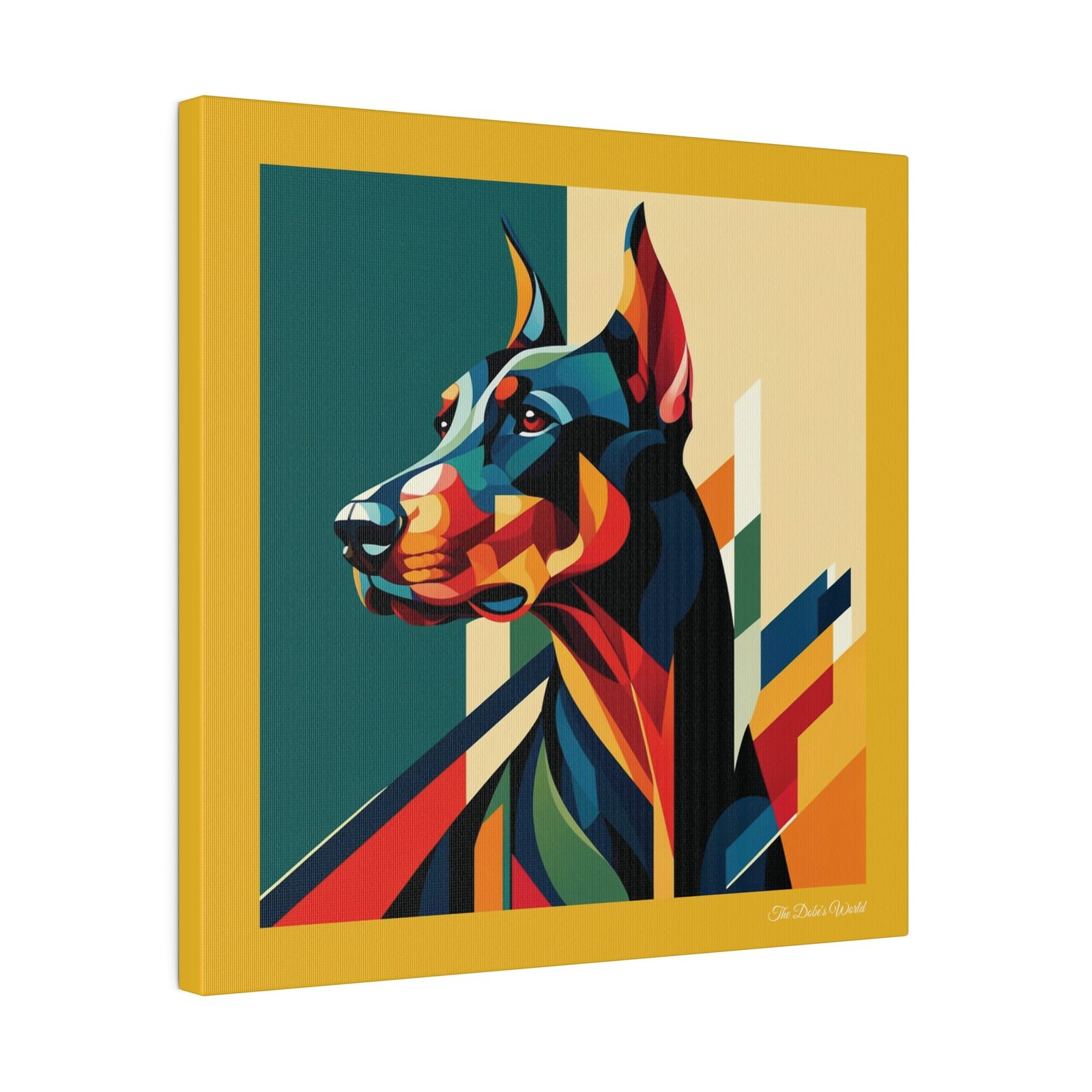 The Dobe´s Matte Canvas, Stretched, 0.75" - Art Deco - yellow - Image 22