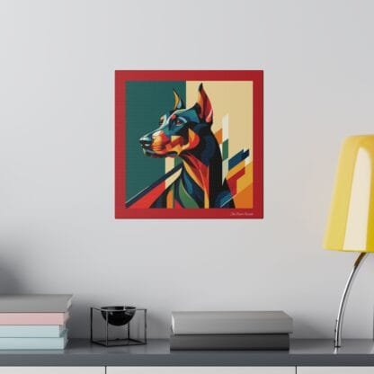 The Dobe´s Matte Canvas, Stretched, 0.75" - Art Deco - red - Image 20