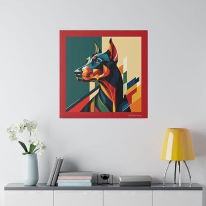 The Dobe´s Matte Canvas, Stretched, 0.75" - Art Deco - red - Image 8