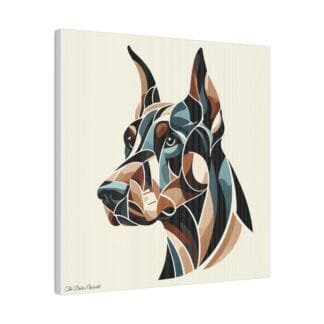 The Dobe´s Matte Canvas, Stretched, 0.75" - Doberman Art