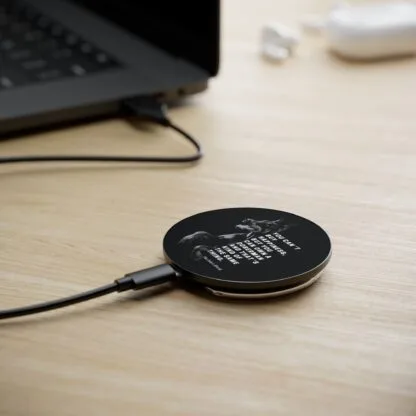 The Dobes Magnetic Induction Charger - You cant buy happiness - black - Image 5