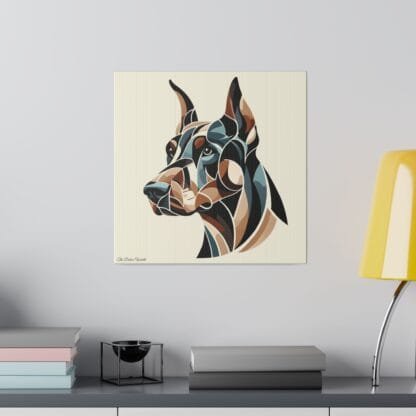 The Dobe´s Matte Canvas, Stretched, 0.75" - Doberman Art - Image 4