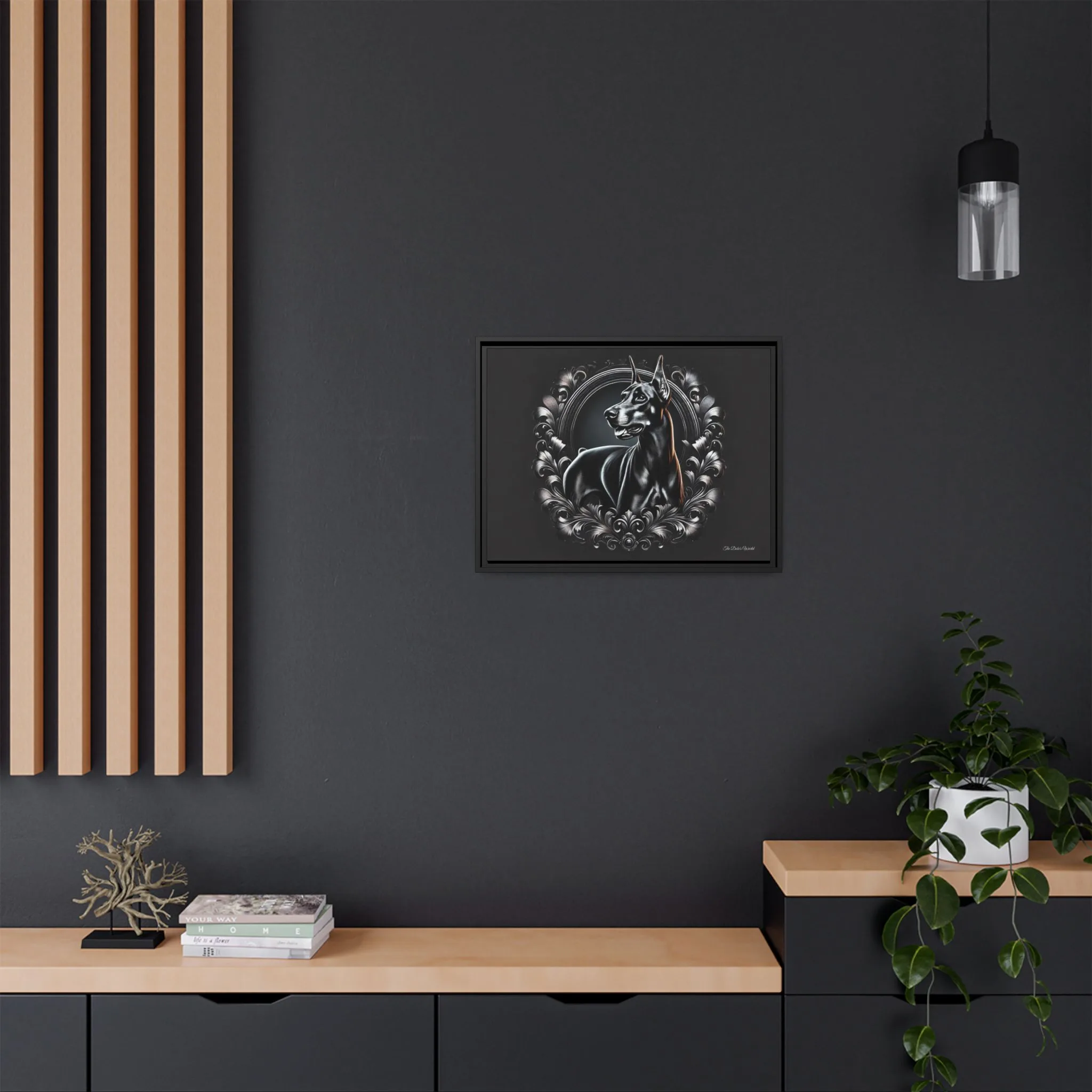 The Dobe Matte Canvas, Black Frame - Doberman Luxory - Image 8
