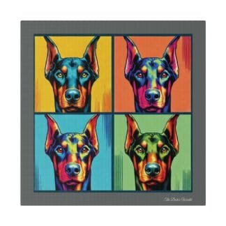 The Dobe´s Matte Canvas, Stretched, 0.75" - Four Colored