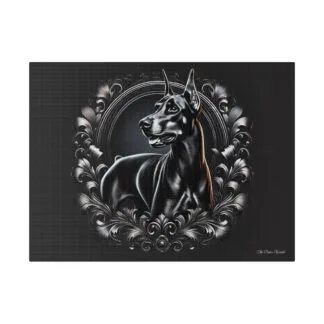 The Dobe Matte Canvas, Stretched, 0.75" - Doberman luxory