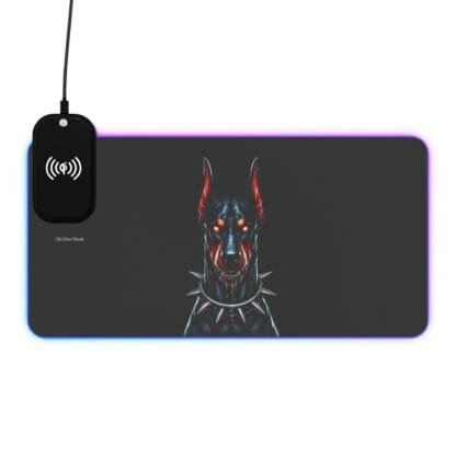 The Dobes LED Gaming Mouse Pad, Wireless Charging - Hell Dobe - Image 8