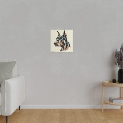 The Dobe´s Matte Canvas, Stretched, 0.75" - Doberman Art - Image 3