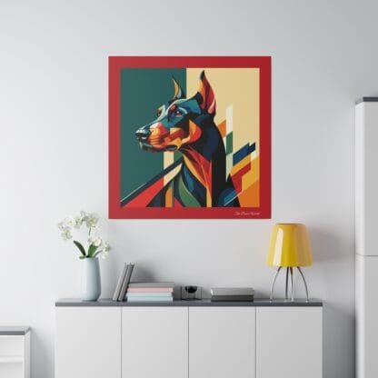 The Dobe´s Matte Canvas, Stretched, 0.75" - Art Deco - red - Image 34