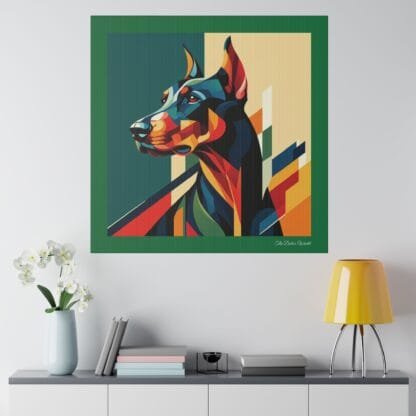 The Dobe´s Matte Canvas, Stretched, 0.75" - Art Deco - green - Image 12