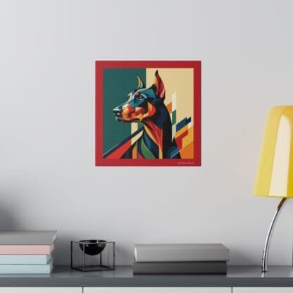 The Dobe´s Matte Canvas, Stretched, 0.75" - Art Deco - red - Image 16