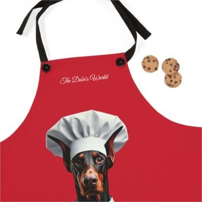 The Dobes Apron (AOP) - Kitchen Chef - red - Image 2