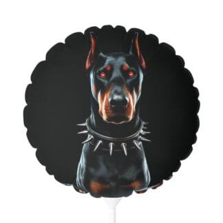 The Dobes Balloon (Round and Heart-shaped), 11" - Halloween 2 sides