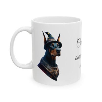 The Dobes Ceramic Mug, (11oz, 15oz) - Create your own Magic - black - Image 8