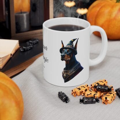 The Dobes Ceramic Mug, (11oz, 15oz) - Create your own Magic - black - Image 12