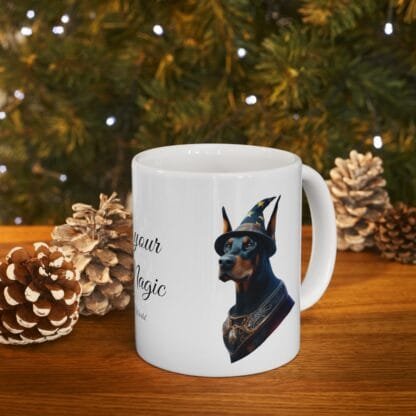 The Dobes Ceramic Mug, (11oz, 15oz) - Create your own Magic - black - Image 15