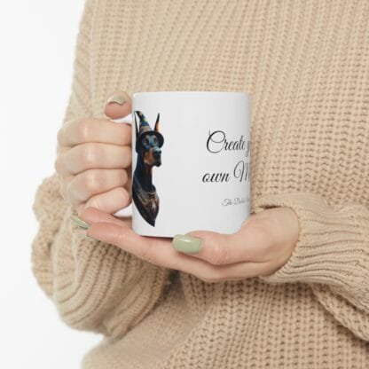 The Dobes Ceramic Mug, (11oz, 15oz) - Create your own Magic - black - Image 16