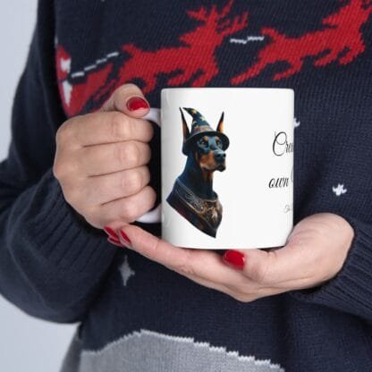 The Dobes Ceramic Mug, (11oz, 15oz) - Create your own Magic - black - Image 17