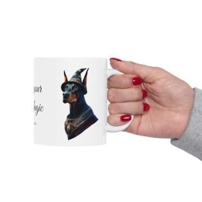 The Dobes Ceramic Mug, (11oz, 15oz) - Create your own Magic - black - Image 18