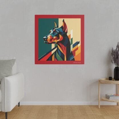 The Dobe´s Matte Canvas, Stretched, 0.75" - Art Deco - red - Image 11
