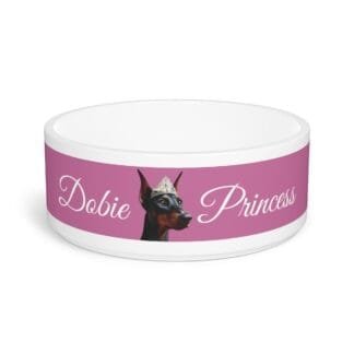 The Dobes Bowl - Dobie Princess - light pink