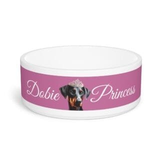 The Dobes Bowl - Dobie Princess uc - light pink