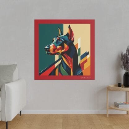 The Dobe´s Matte Canvas, Stretched, 0.75" - Art Deco - red - Image 33