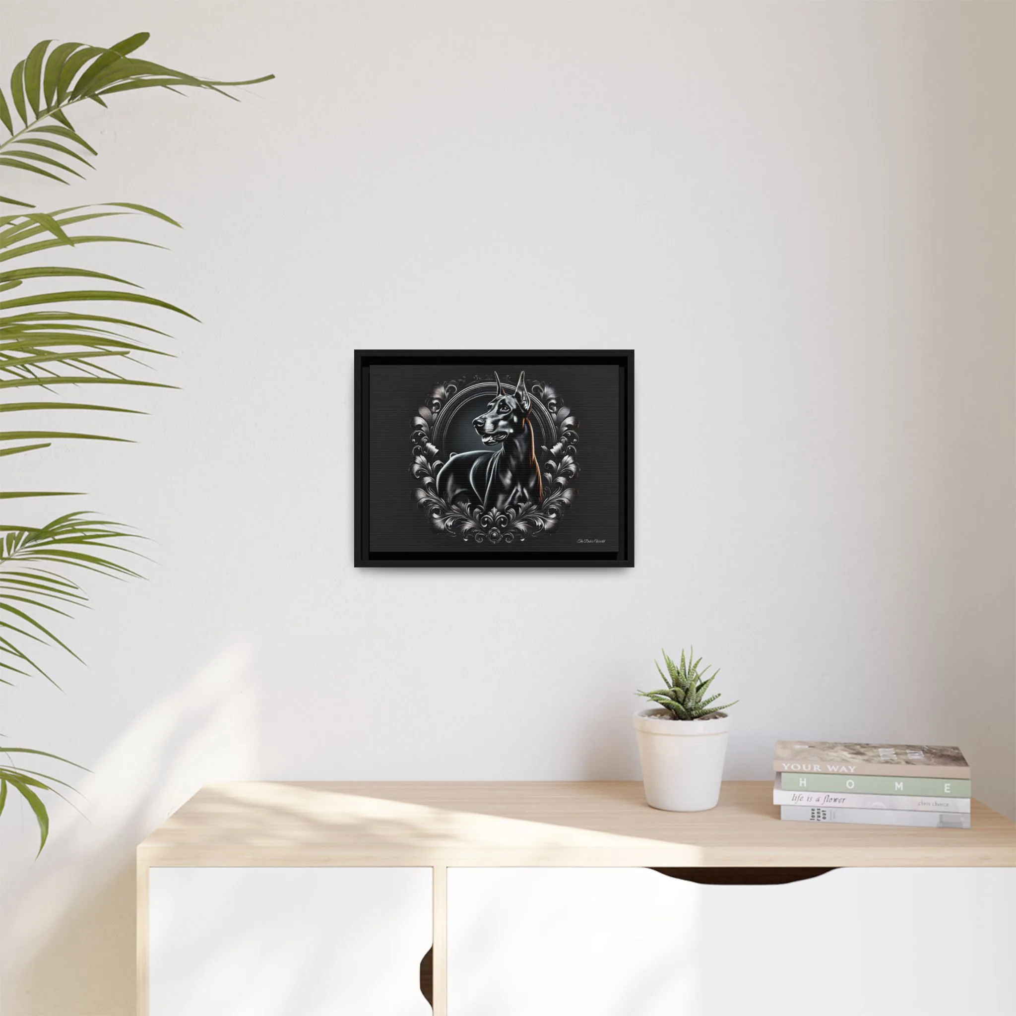 The Dobe Matte Canvas, Black Frame - Doberman Luxory - Image 3