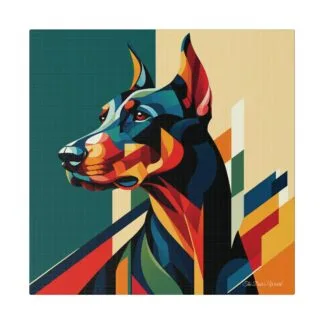 The Dobe´s Matte Canvas, Stretched, 0.75" - Art Deco - mirror sides