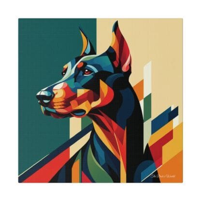 The Dobe´s Matte Canvas, Stretched, 0.75" - Art Deco - mirror sides