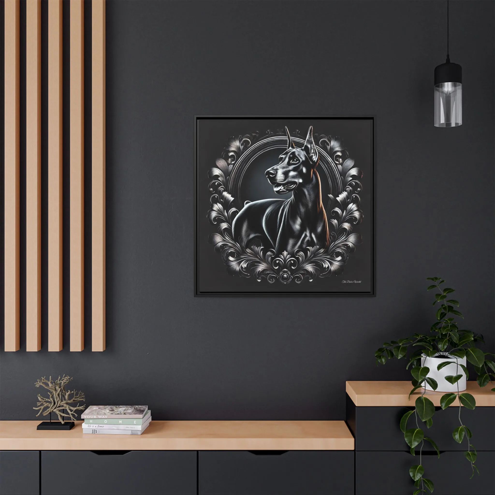 The Dobe Matte Canvas, Black Frame - Doberman Luxory - Image 32