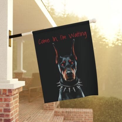The Dobes Garden & House Banner - red eyes - Image 4