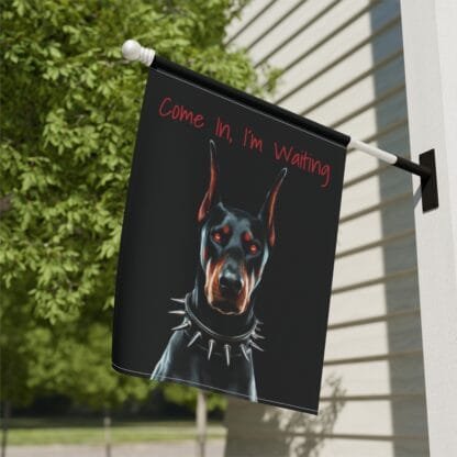 The Dobes Garden & House Banner - red eyes - Image 5
