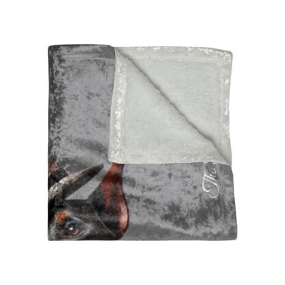 The Dobes Crushed Velvet Blanket - Shes a Lady - Image 3