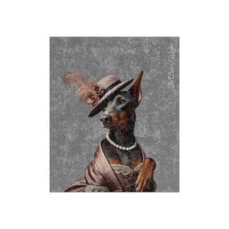 The Dobes Crushed Velvet Blanket - Shes a Lady