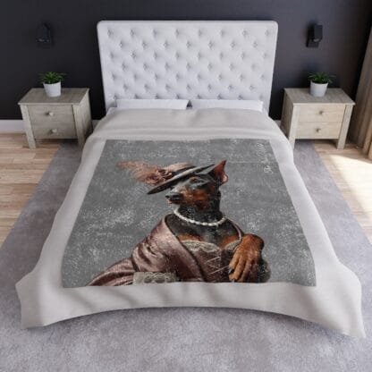 The Dobes Crushed Velvet Blanket - Shes a Lady - Image 5